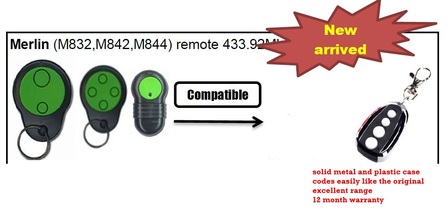Merlin M832/ M430R compatible remote